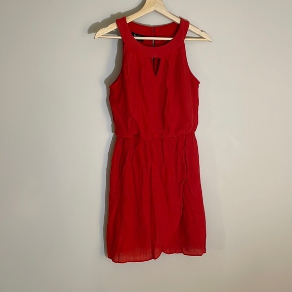 By & By Red/Orange Dress - Picture 1 of 5